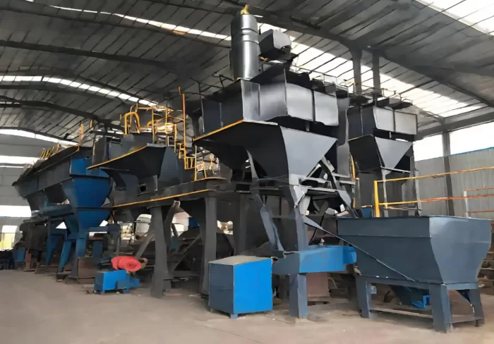 production line of activated charcoal