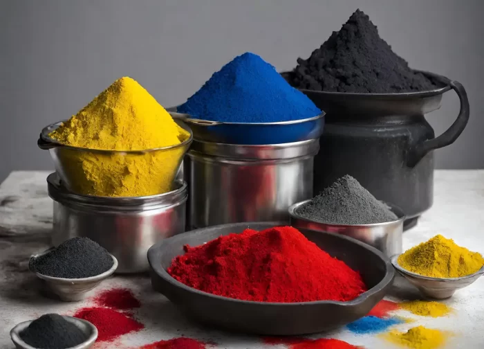 primary colors and activated carbon in a table of kitchen
