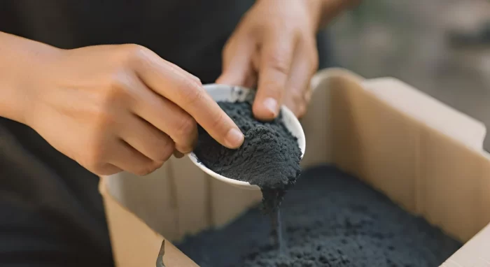 a person who is taking activated charcoal
