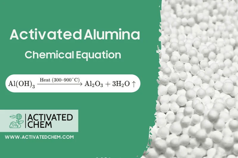 This image shows the chemical formula of activated alumina desiccants.